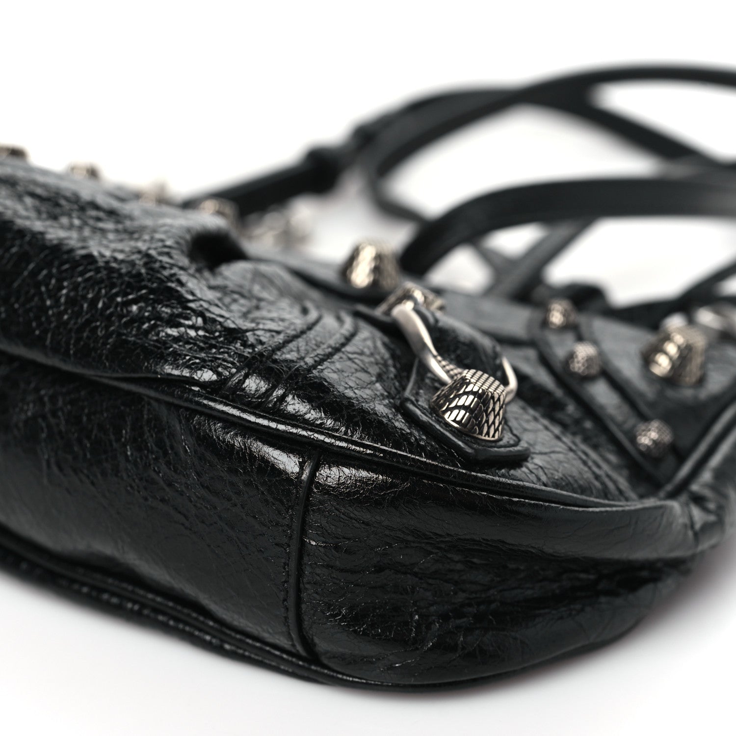 Balenciaga Agneau Arena Le Cagole Mini Purse With Chain Black 10 of 10