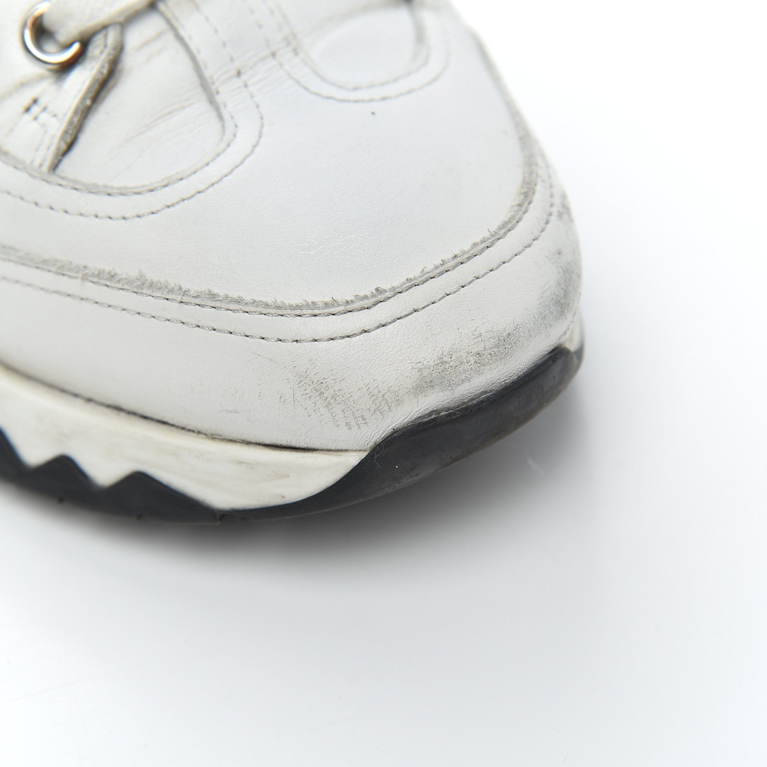 Hermes Calfskin Womens Trail Sneakers 39.5 White 11 of 27