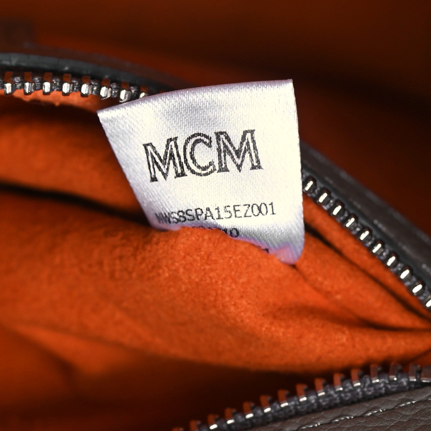 MCM Grained Calfskin Patricia Park Avenue Crossbody Bag Arch Grey 7 of 15