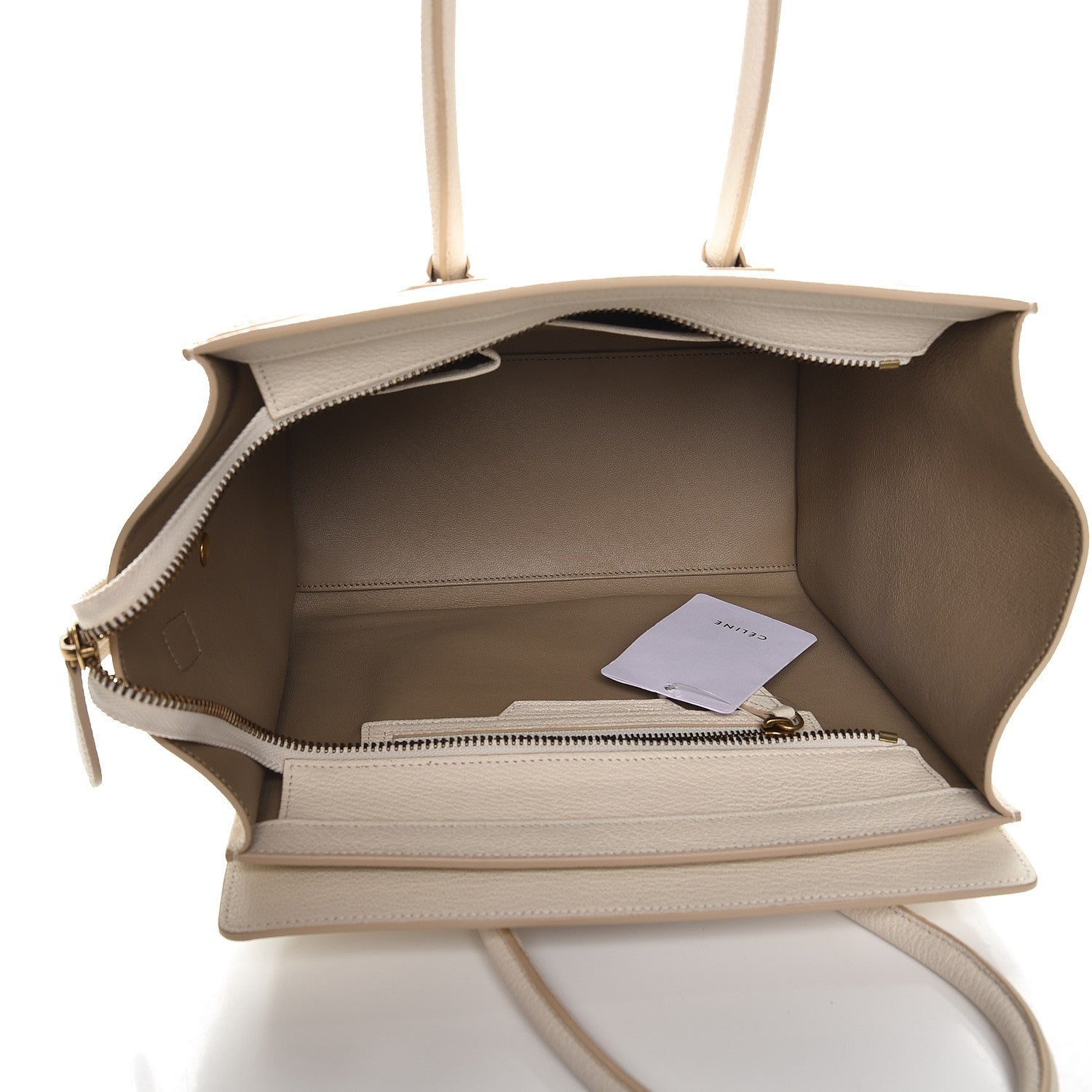 Celine Goatskin Micro Luggage White 5 of 6