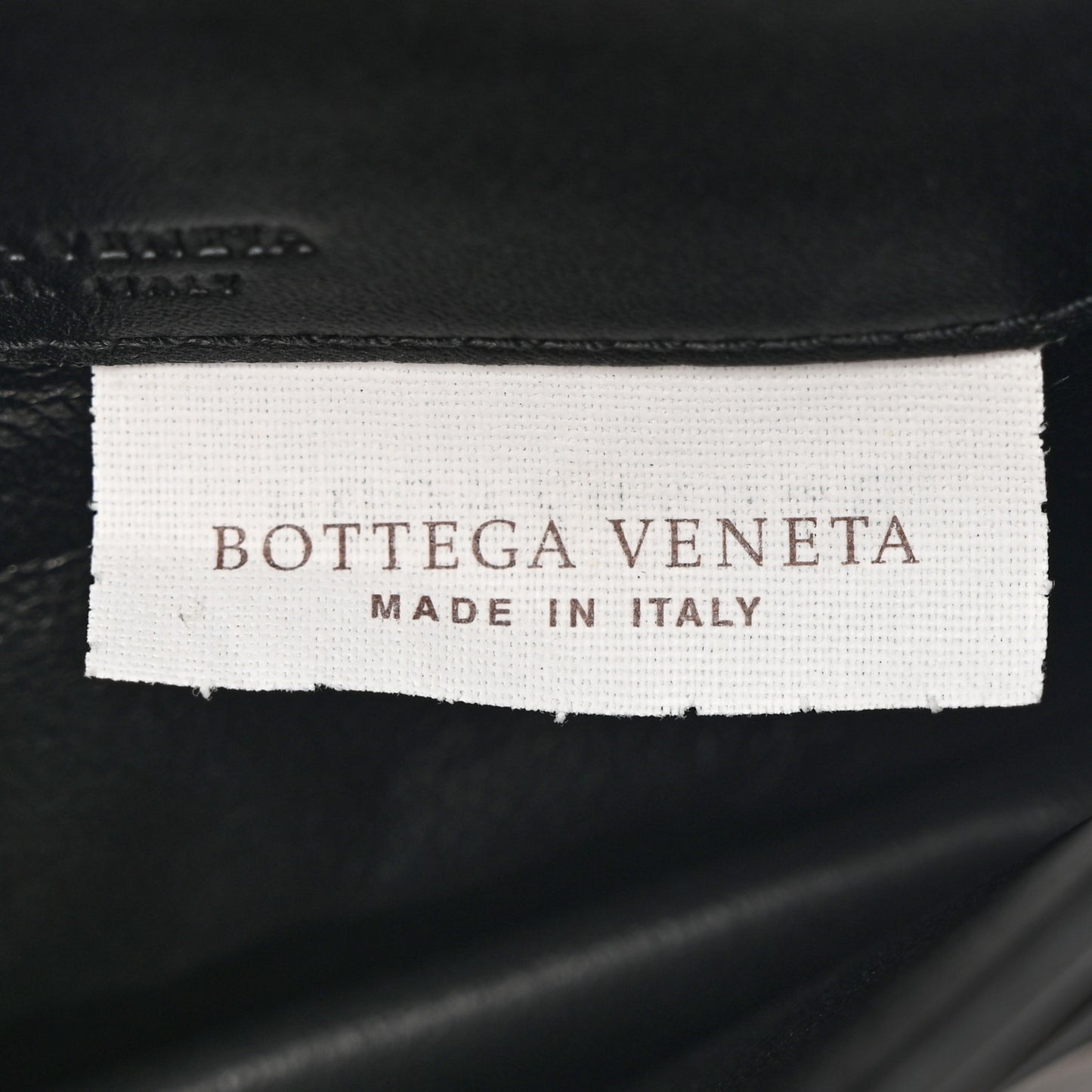 Nappa Intrecciato Continental Compact Flap Wallet Black