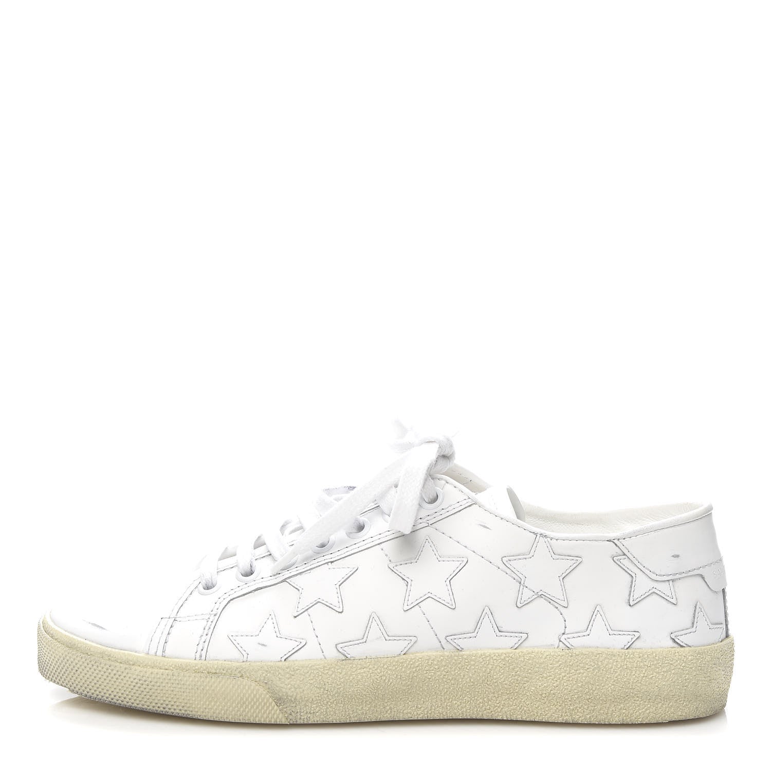 Saint Laurent Nappa Star Court Sneakers 37 White 1 of 10