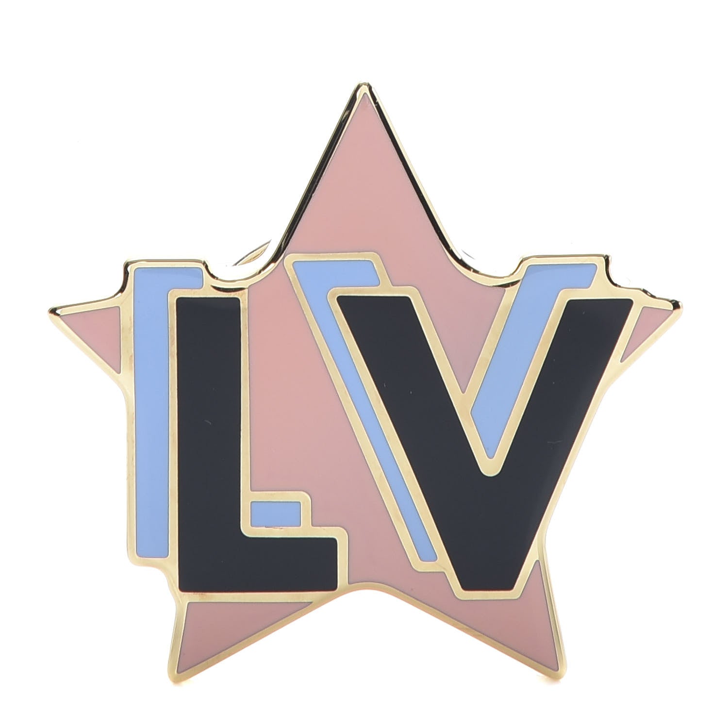 Louis Vuitton LV Summer Feel Star Coin Magnet Brooch 1 of 6