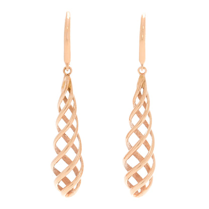 Tiffany 18K Rose Gold Paloma's Venezia Luce Drop Earrings 1 of 4