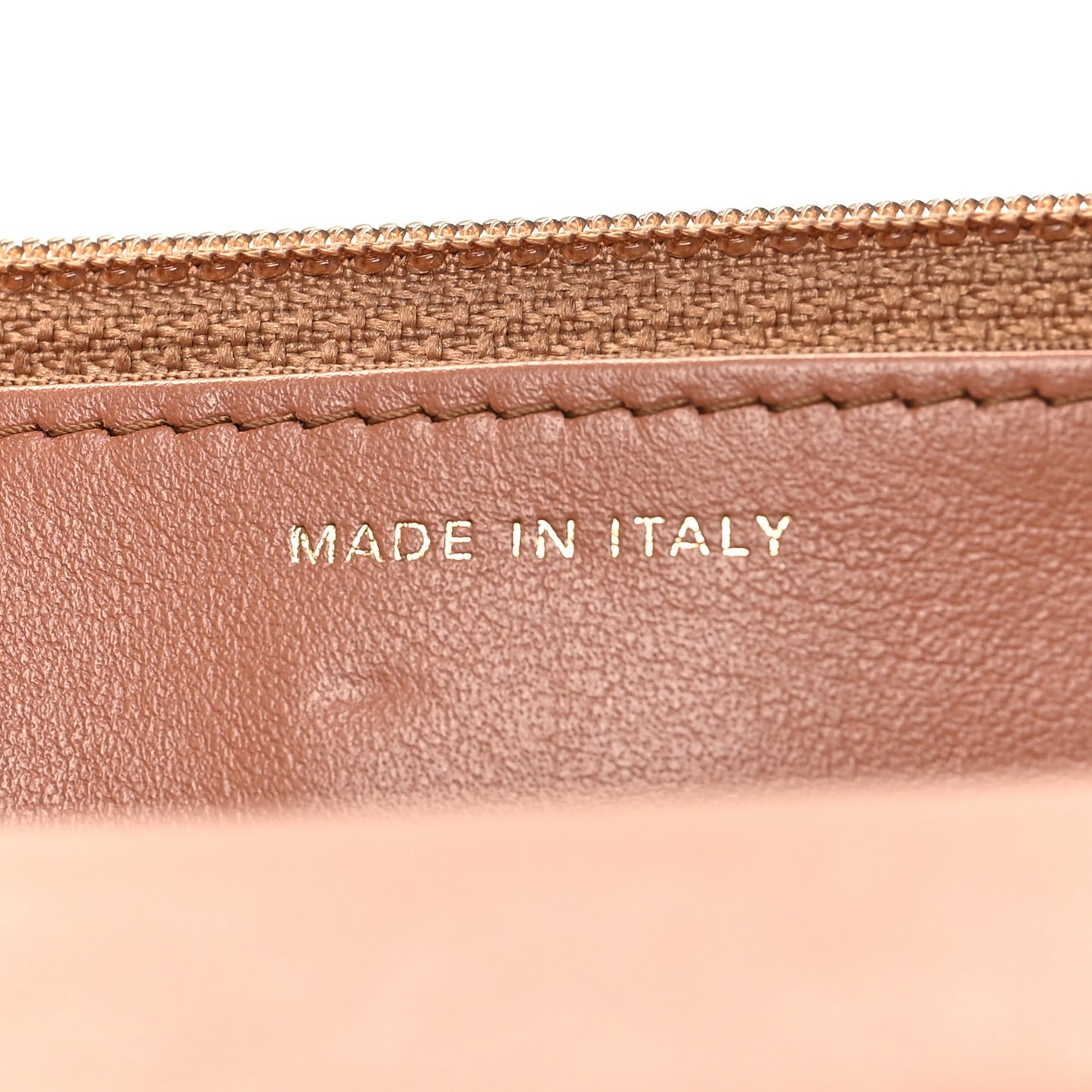 Lambskin Quilted 19 Wallet On Chain WOC Brown