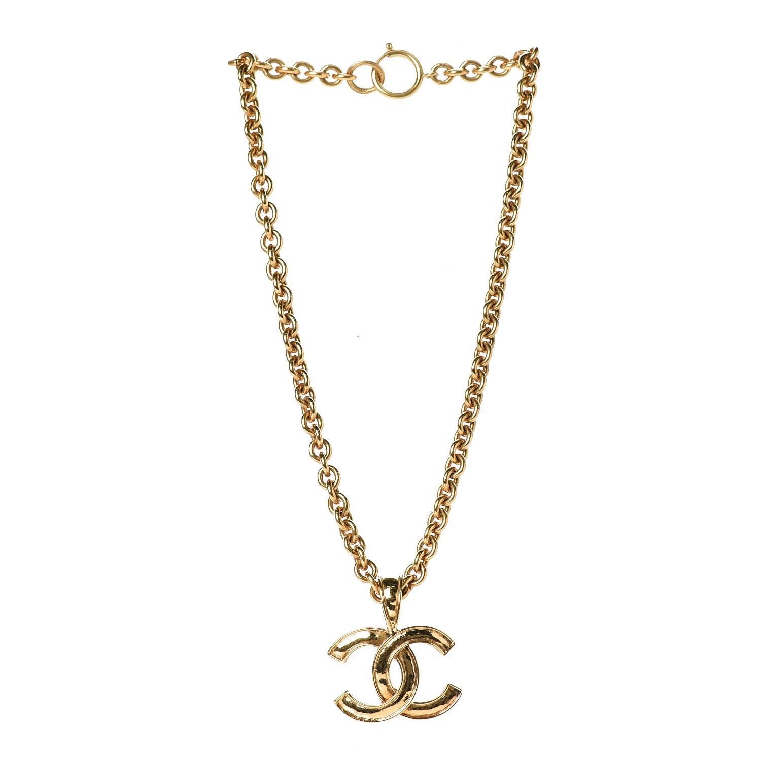 Chanel CC Chain Necklace Gold 3 of 5