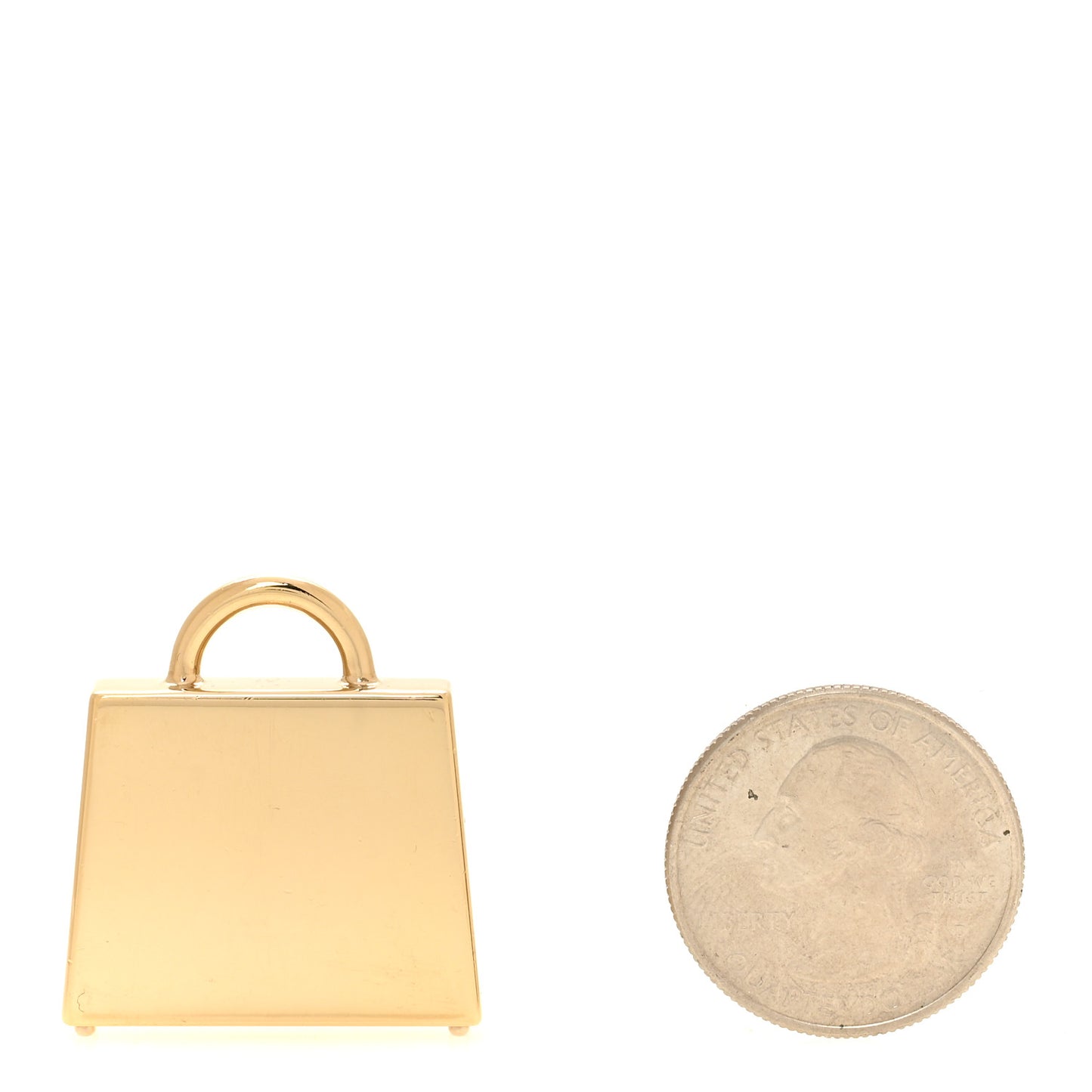 Metal Lacquered Permabrass Kelly Curiosite Charm Bleu