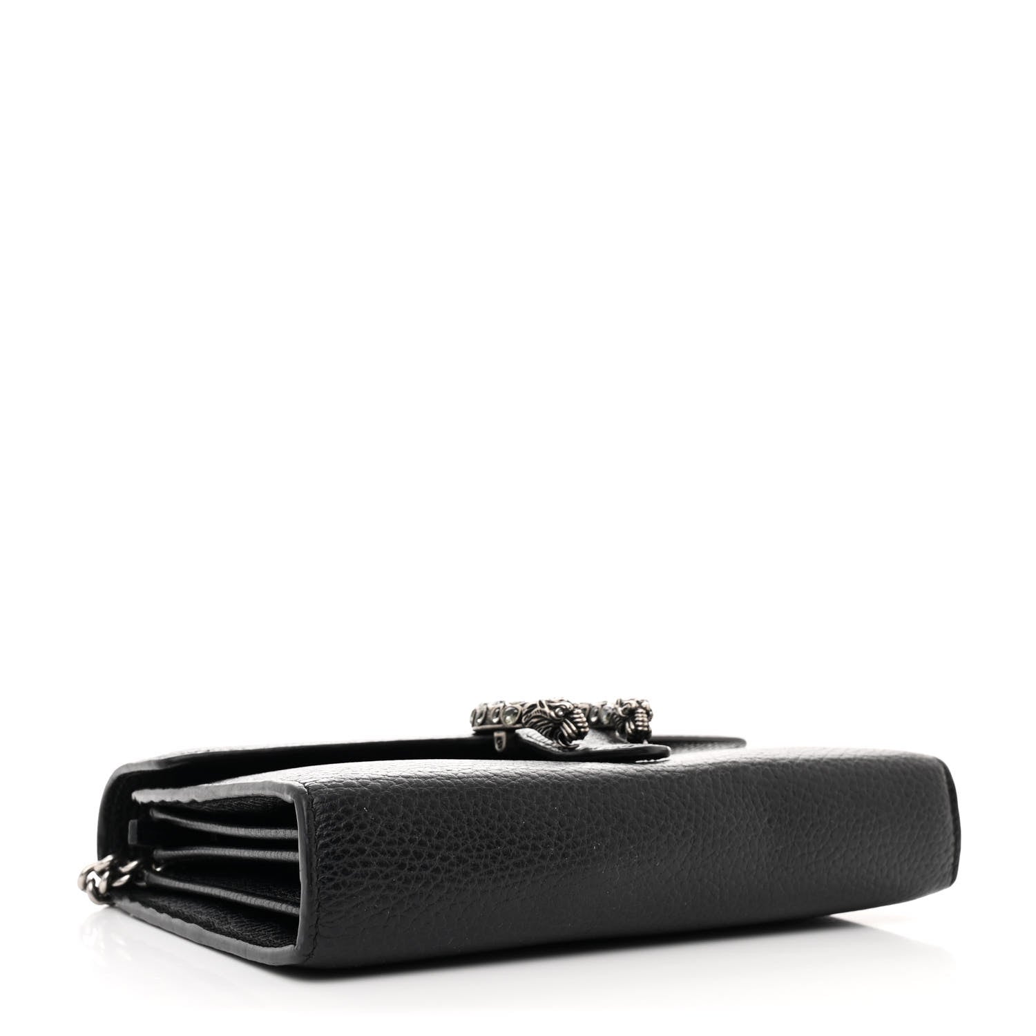 Gucci Calfskin Mini Dionysus Chain Wallet Black 4 of 13
