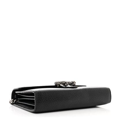 Gucci Calfskin Mini Dionysus Chain Wallet Black 4 of 13