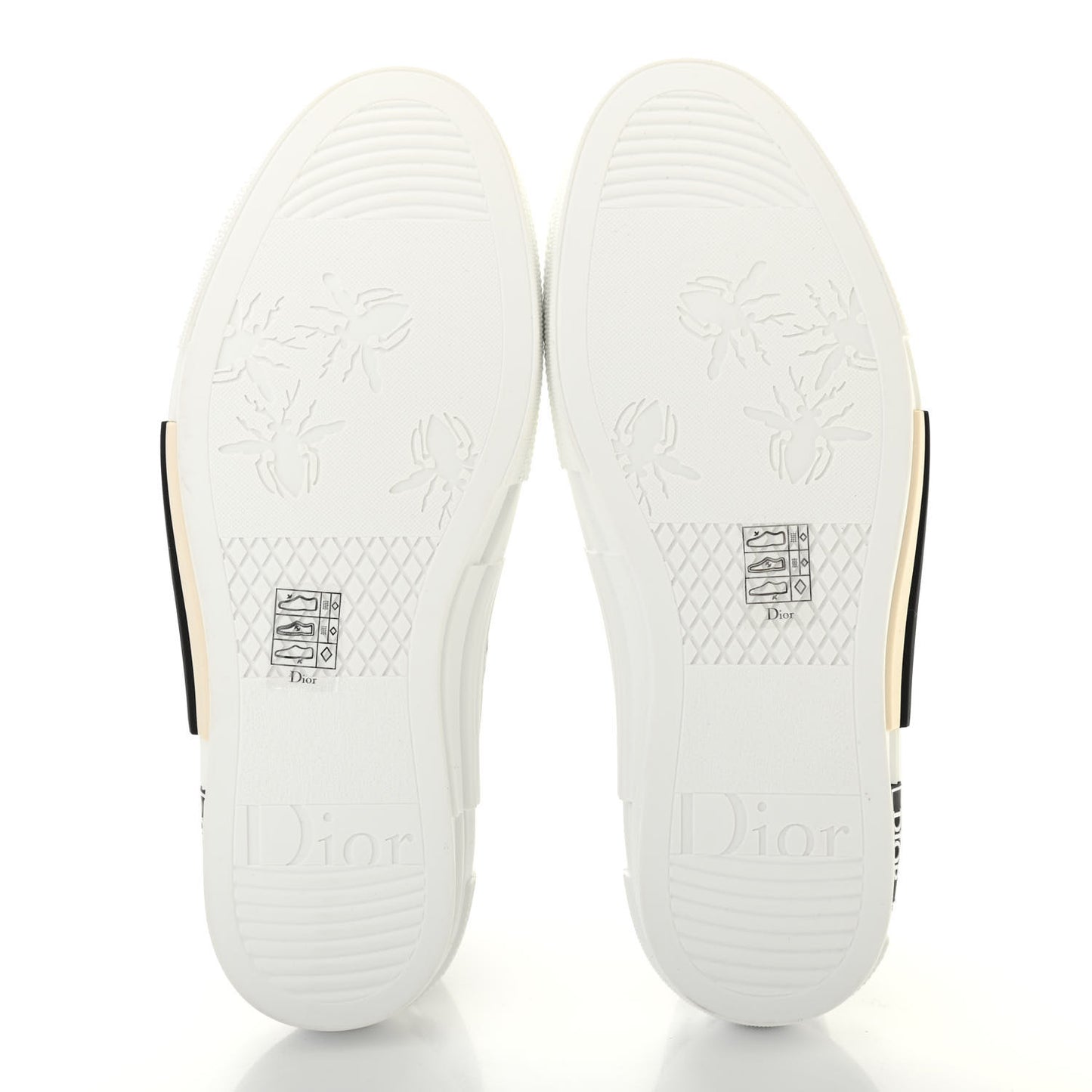 Technical Canvas Oblique Mens B23 High Top Sneakers 39 White Black