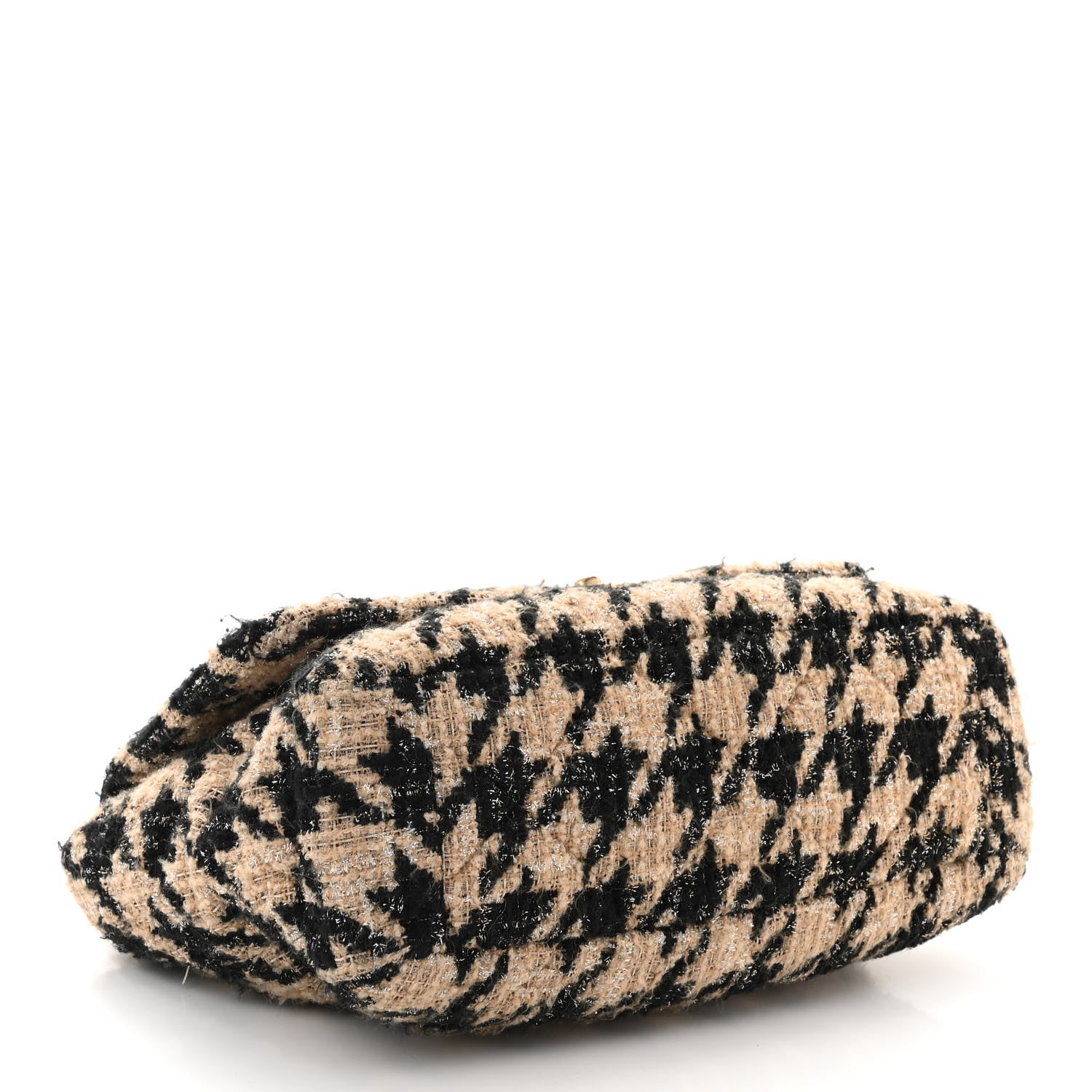 Chanel Tweed Maxi Chanel 19 Flap Beige Black 4 of 10