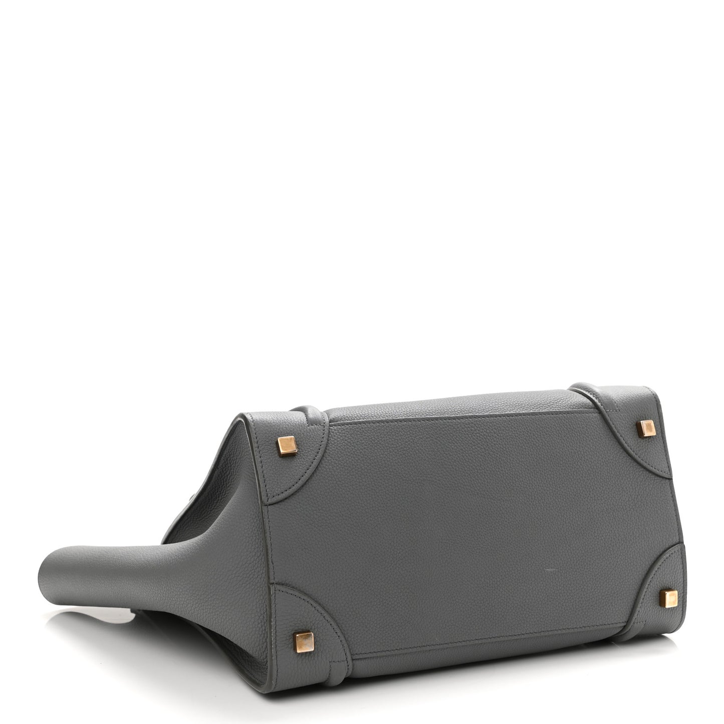 Drummed Calfskin Mini Luggage Kohl