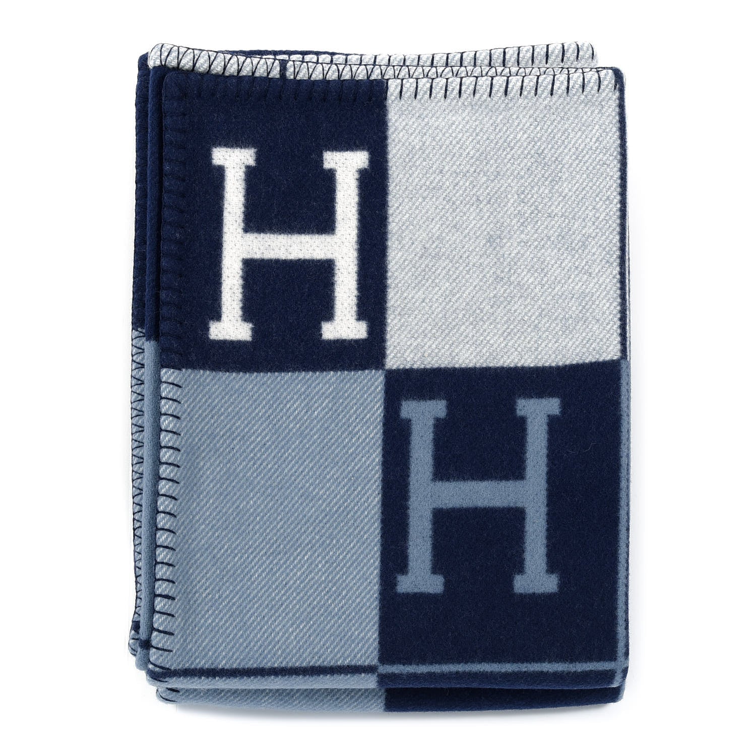 Hermes Wool Cashmere Avalon III Blanket Caban Ecru 1 of 3