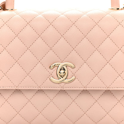 Chanel Caviar Quilted Small Coco Handle Flap Light Pink 8 of 11