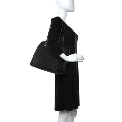 Chanel Calfskin Perforated Up In The Air Tote Black 2 of 13