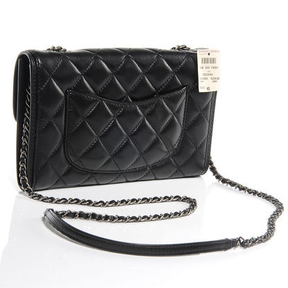 Chanel Lambskin Quilted Citizen Zip Small Flap Black 3 of 8