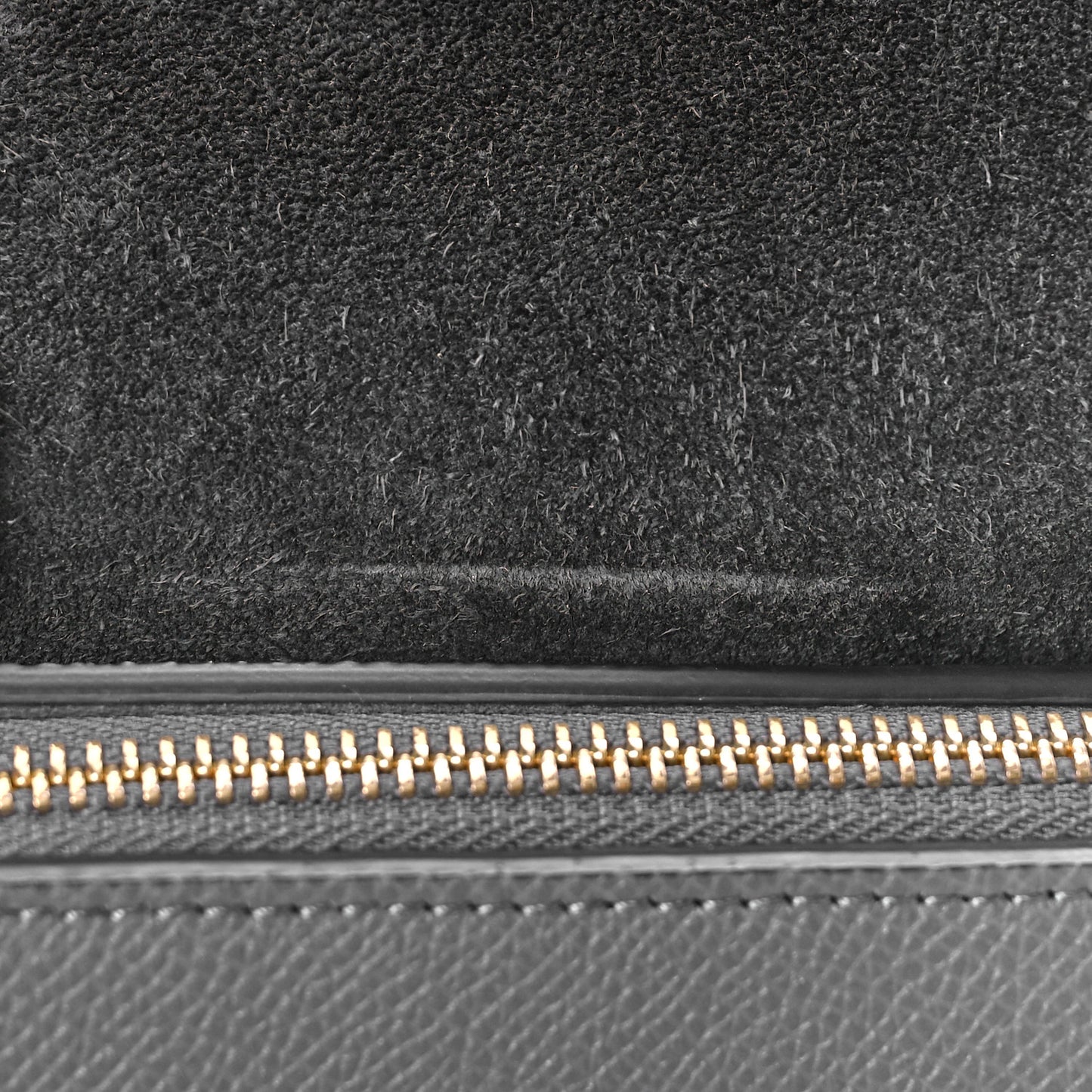 Grained Calfskin Nano Belt Bag Grey