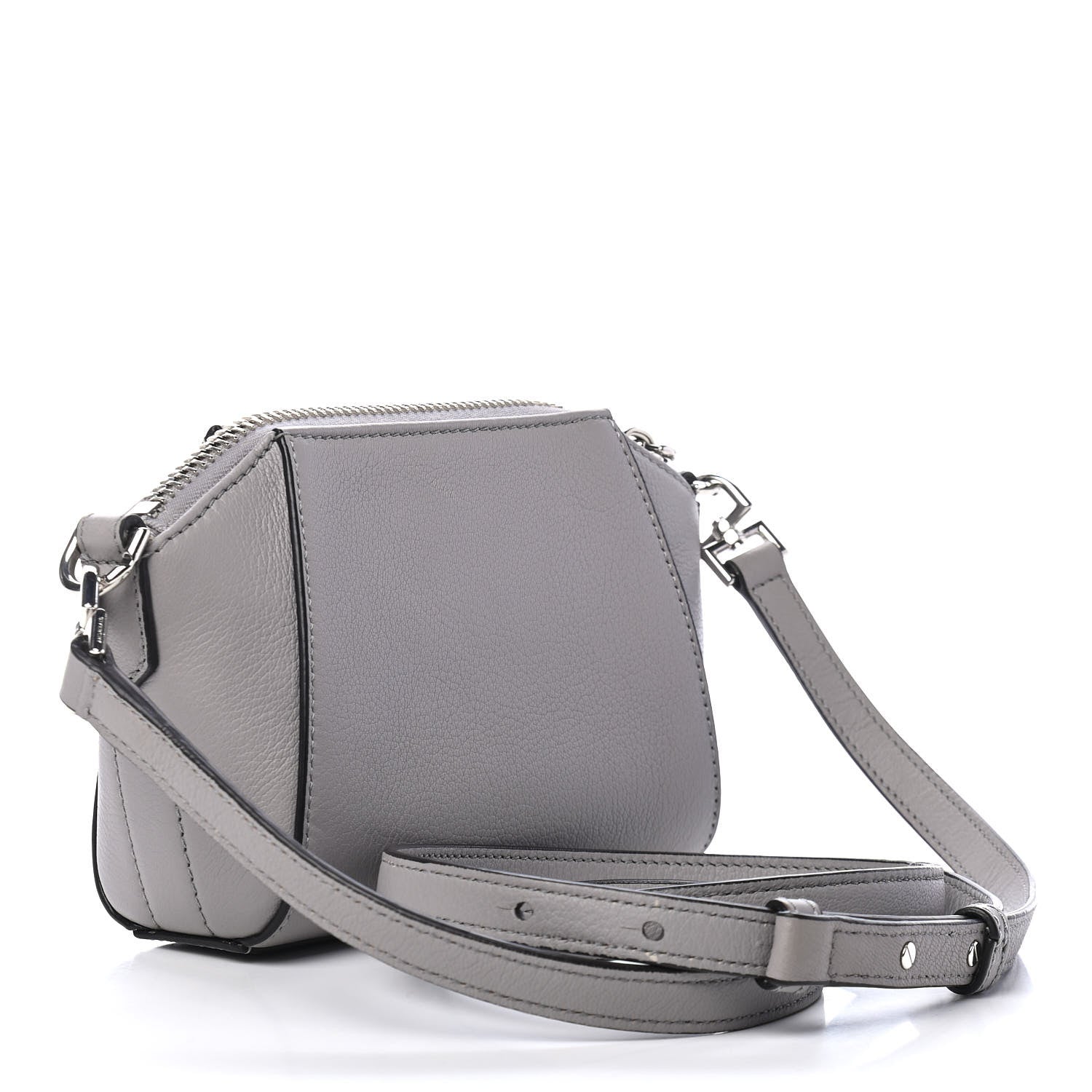 Givenchy Sugar Goatskin Nano Antigona Pearl Grey 3 of 9
