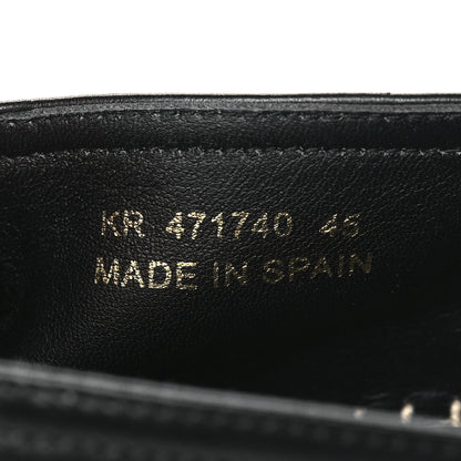 Saint Laurent Lambskin Mens Monogram Espadrilles 45 Black 8 of 9