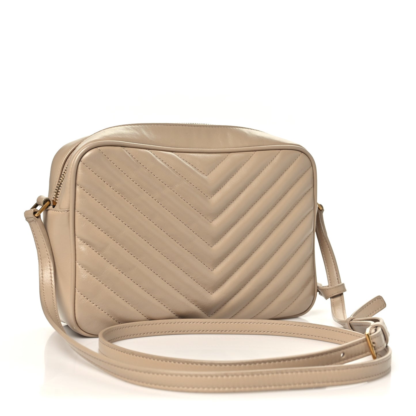 Calfskin Matelasse Monogram Lou Camera Bag Dark Beige Dark Beige
