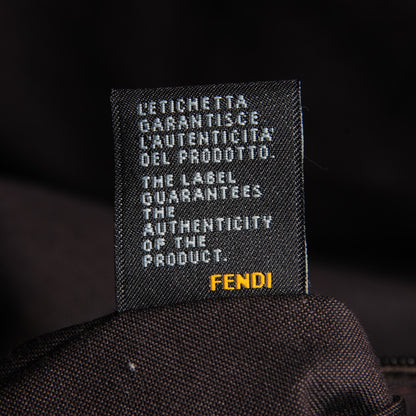 Fendi Zucchino Spalmati Vitello Medium Chiusura Tote Black 2 of 10