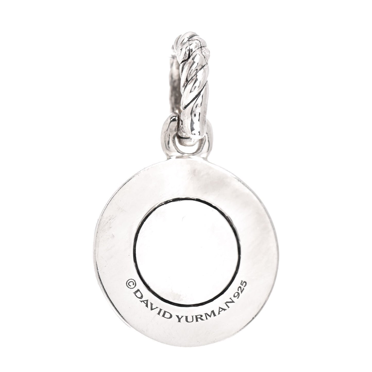 Sterling Silver Diamond Moonstone Amulet Enhancer Pendant