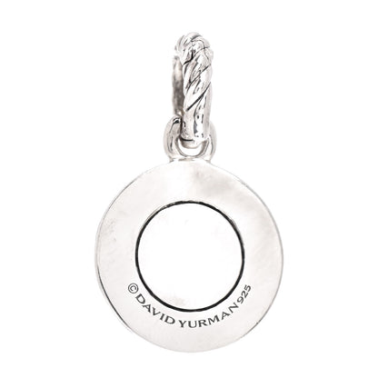 David Yurman Sterling Silver Diamond Moonstone Amulet Enhancer Pendant 3 of 3