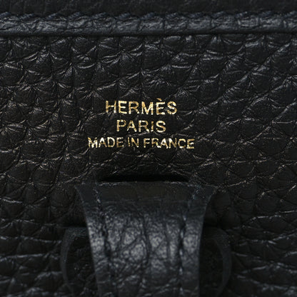 Hermes Taurillon Clemence Evelyne TPM Black 6 of 10