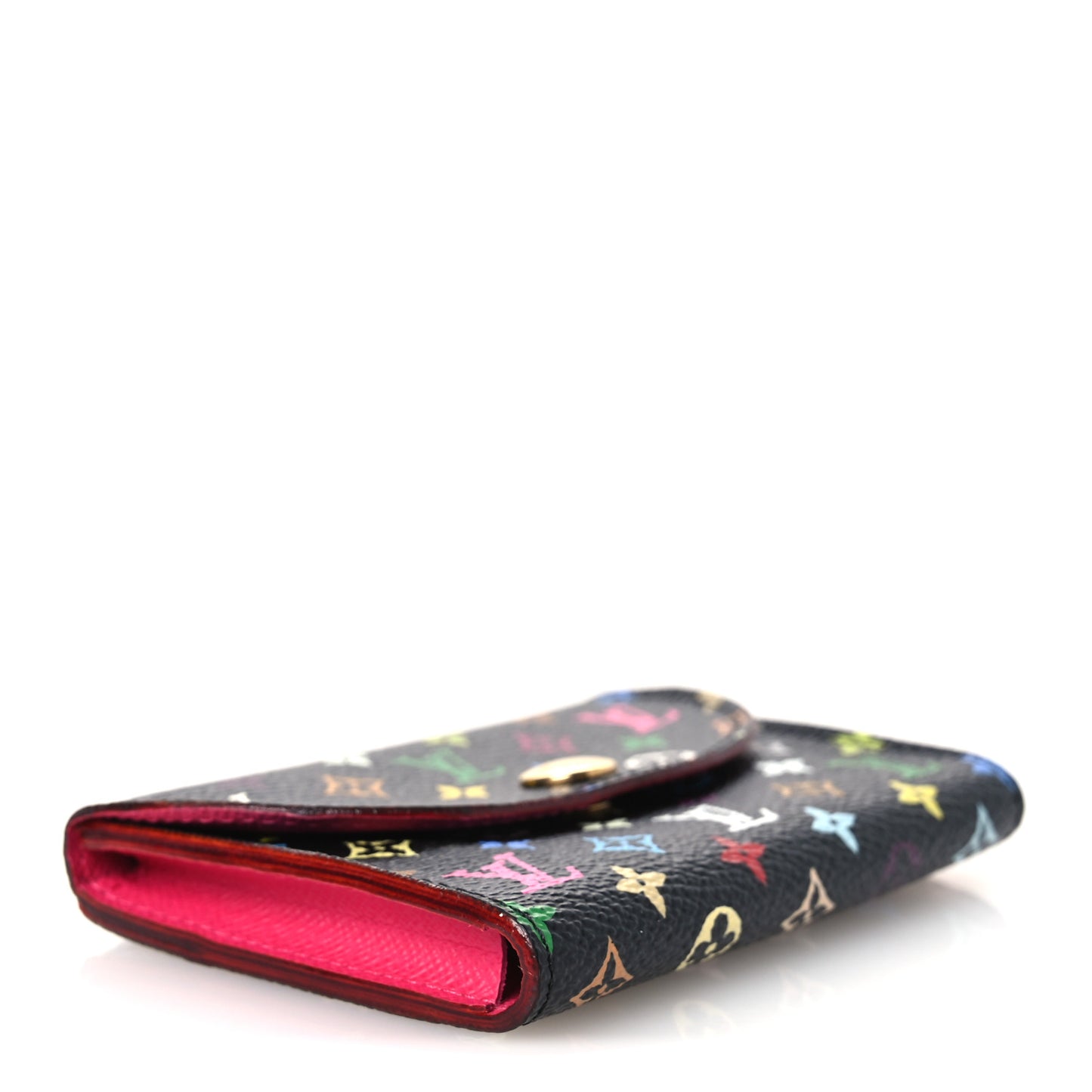 Monogram Multicolor Business Card Holder Black Grenade
