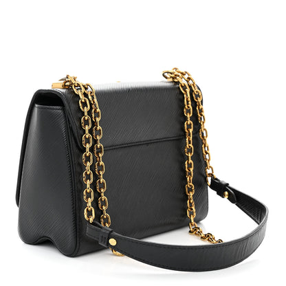 Louis Vuitton Epi Studded Sol Twist Shoulder Bag MM Black 3 of 11