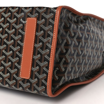 Goyard Goyardine Saint Leger Soft Briefcase Backpack Black Gold 9 of 9