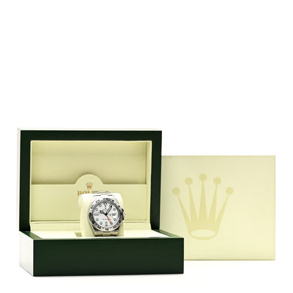 Rolex Stainless Steel 42mm Oyster Perpetual Date Explorer II Watch White 216570 5 of 5