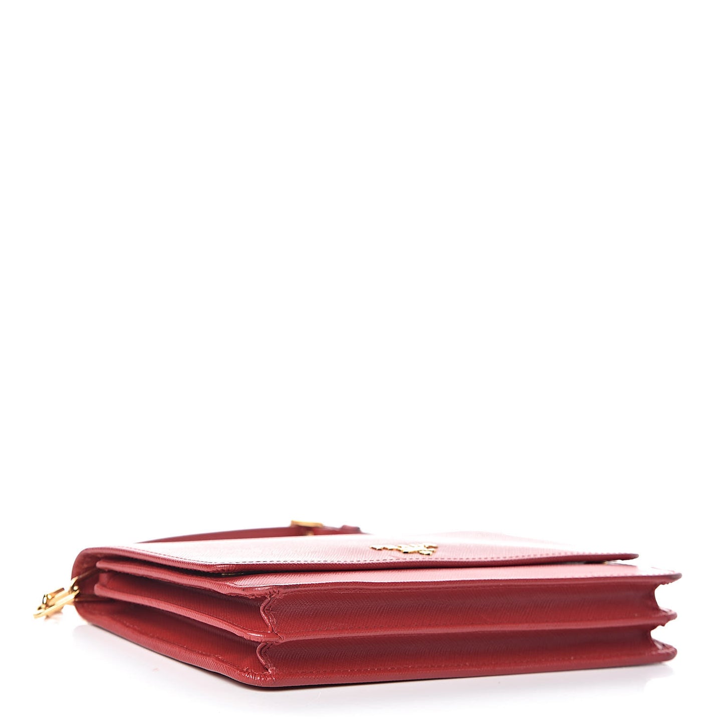 Saffiano Metal Flap Wallet With Strap Fuoco