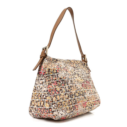 Fendi Zucchino Vitello Floral Forever Mama Baguette Pesca Giallo Saddler 3 of 10