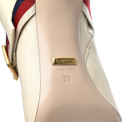 Gucci Nappa Sylvie Ankle Boots 39 Mystic White 9 of 13