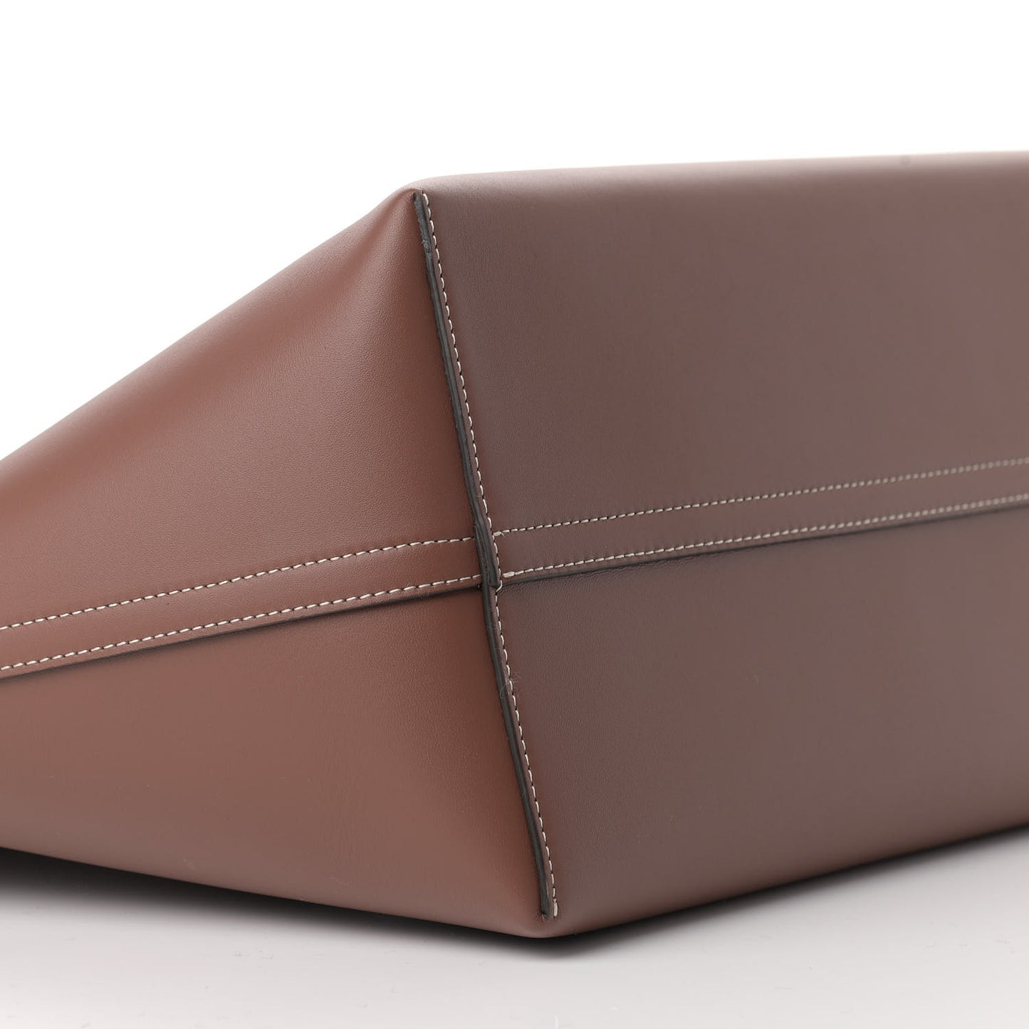 Soft Calfskin Small Pocket Tote Bag Tan