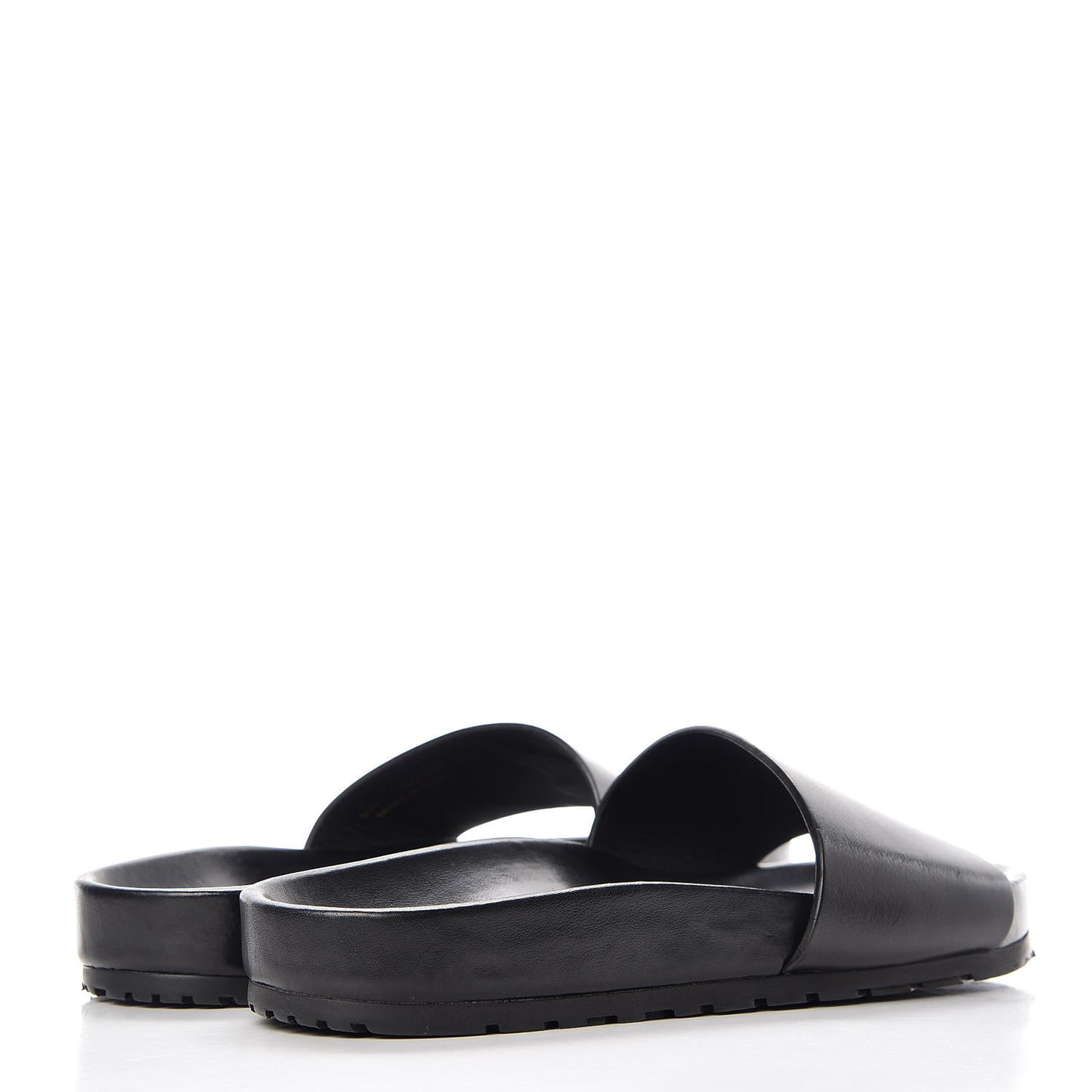 Calfskin Monogram Jimmy Joan Slide Sandals 37 Black