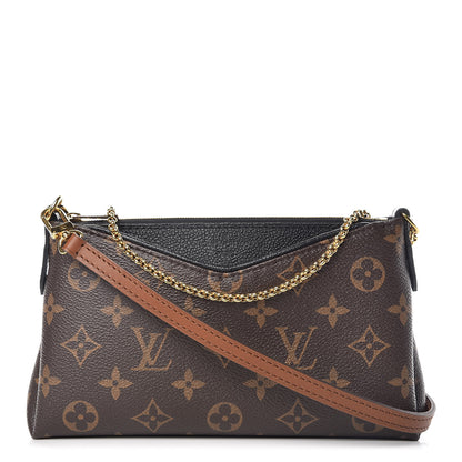Louis Vuitton Monogram Pallas Clutch Black 1 of 10