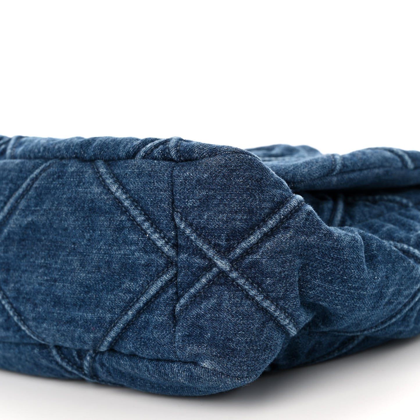 Denim Quilted Large Chanel 19 Flap Blue