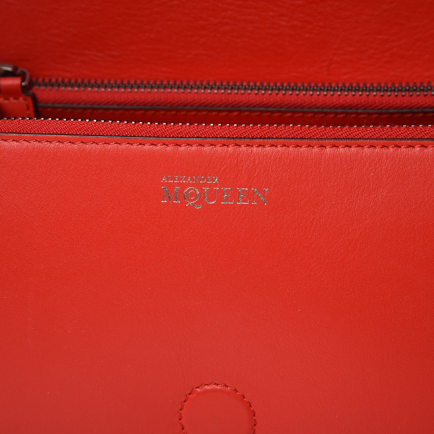 Calfskin Studded Small Padlock Crossbody Bag Red