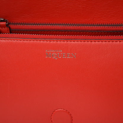 Alexander McQueen Calfskin Studded Small Padlock Crossbody Bag Red 8 of 8