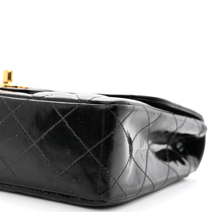 Chanel Patent Quilted Small Single Flap Black 10 of 18