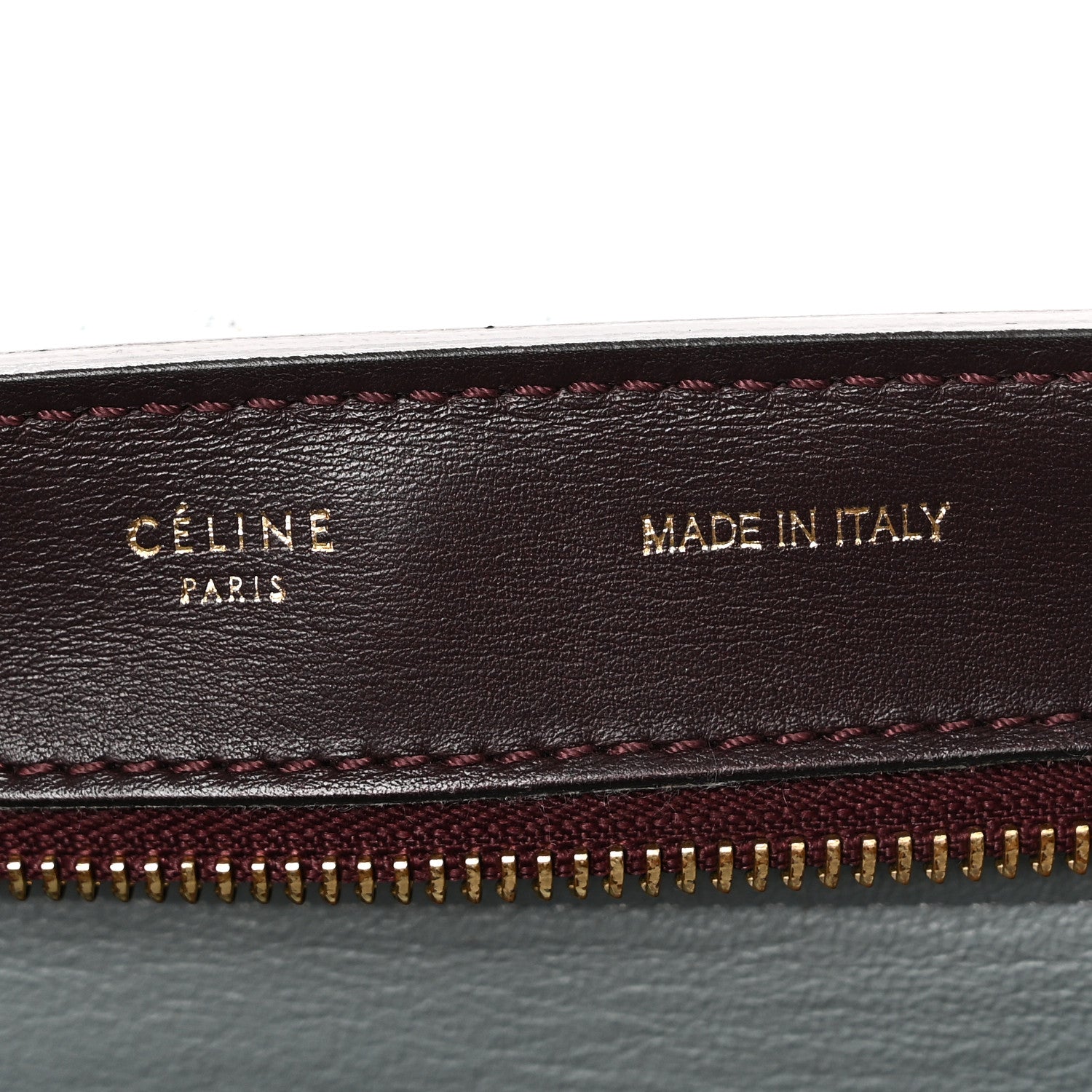 Celine Calfskin and Suede Small Tri-Color Trapeze Dark Grey 6 of 10