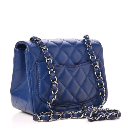 Chanel Lambskin Quilted Mini Square Flap Blue 3 of 8