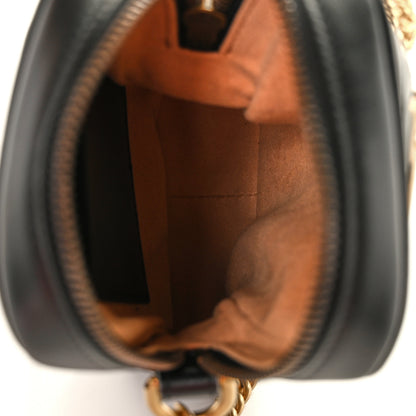 Gucci Calfskin Matelasse Mini GG Marmont Crossbody Bag Black 5 of 9