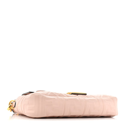 Fendi Nappa FF 1974 Embossed Baguette Rosa Quarzo 4 of 14