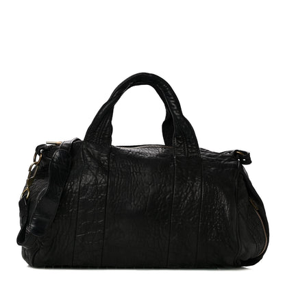 Alexander Wang Pebbled Lambskin Rocco Black Antique Brass Hardware 1 of 10
