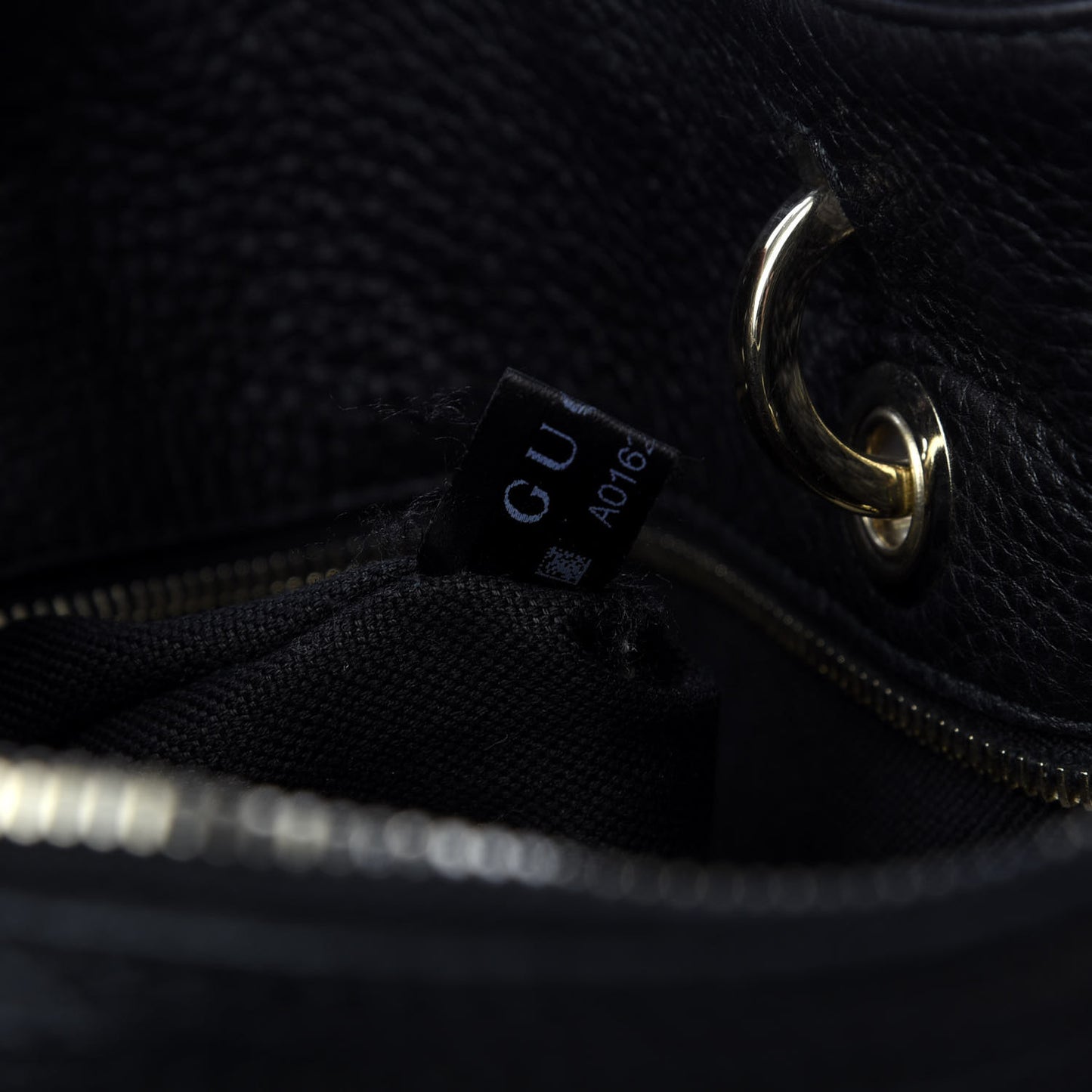 Calfskin Bamboo Medium Shopper Boston Black