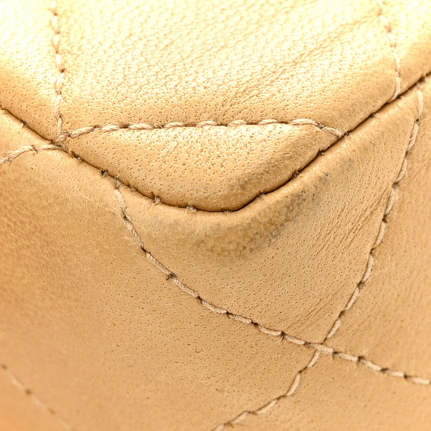 Chanel Lambskin Quilted Mini Square Flap Beige 12 of 13