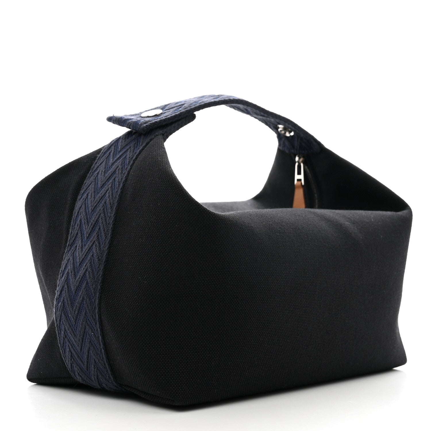 Hermes Canvas Large Bride-A-Brac Pouch Bleu Nuit 3 of 6